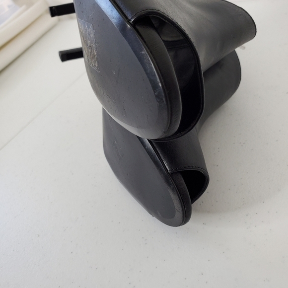 Michael Kors Elodie Leather Open Toe Bootie Size 9.5 Cut-Out Side Zip Stiletto - Picture 11 of 16